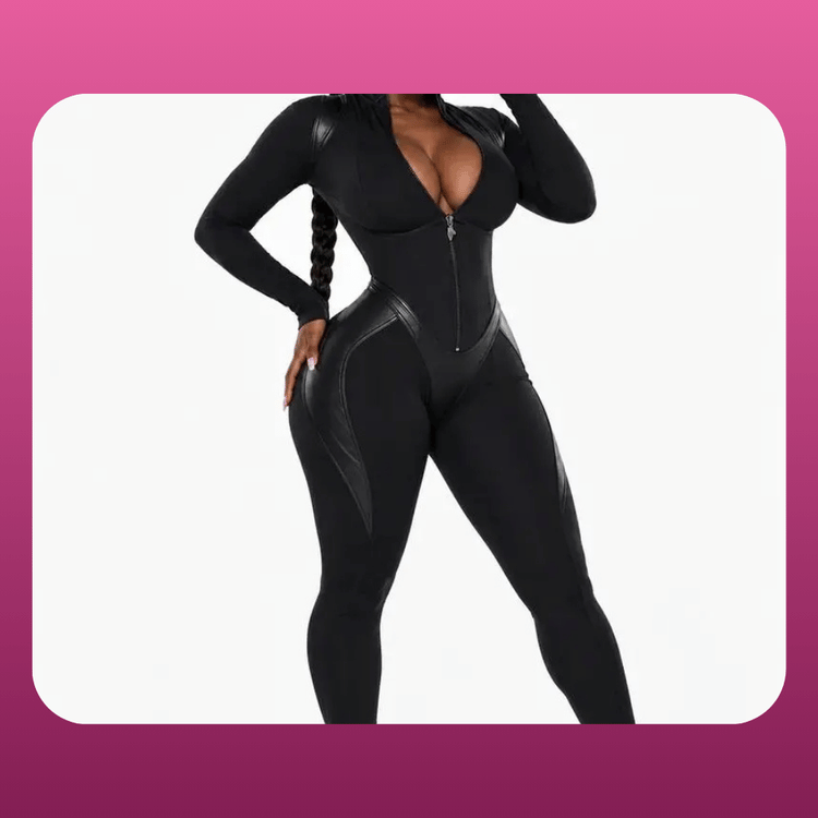 Long Sleeve Corset Sculpt Jumpsuit