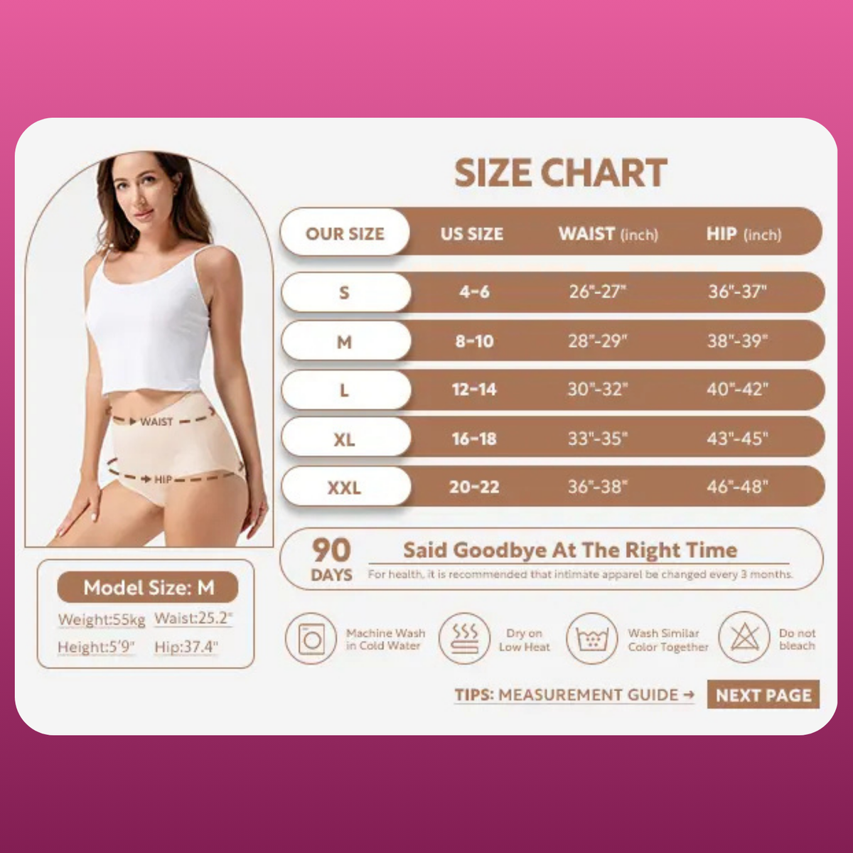 Seamless High Waist Panties (5 Pack)