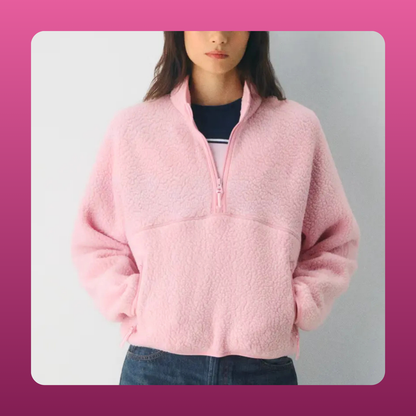Half Zip Sherpa Pullover