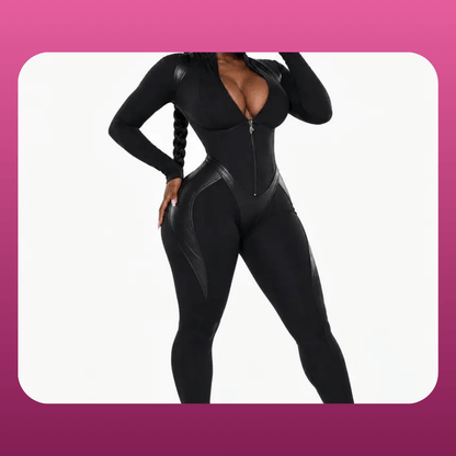Long Sleeve Corset Sculpt Jumpsuit