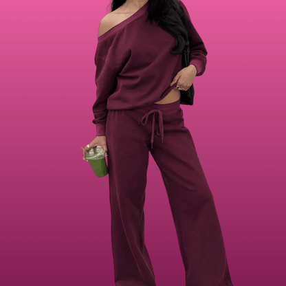 Knit Jumper And Wide Leg Set