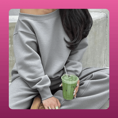 Knit Jumper And Wide Leg Set