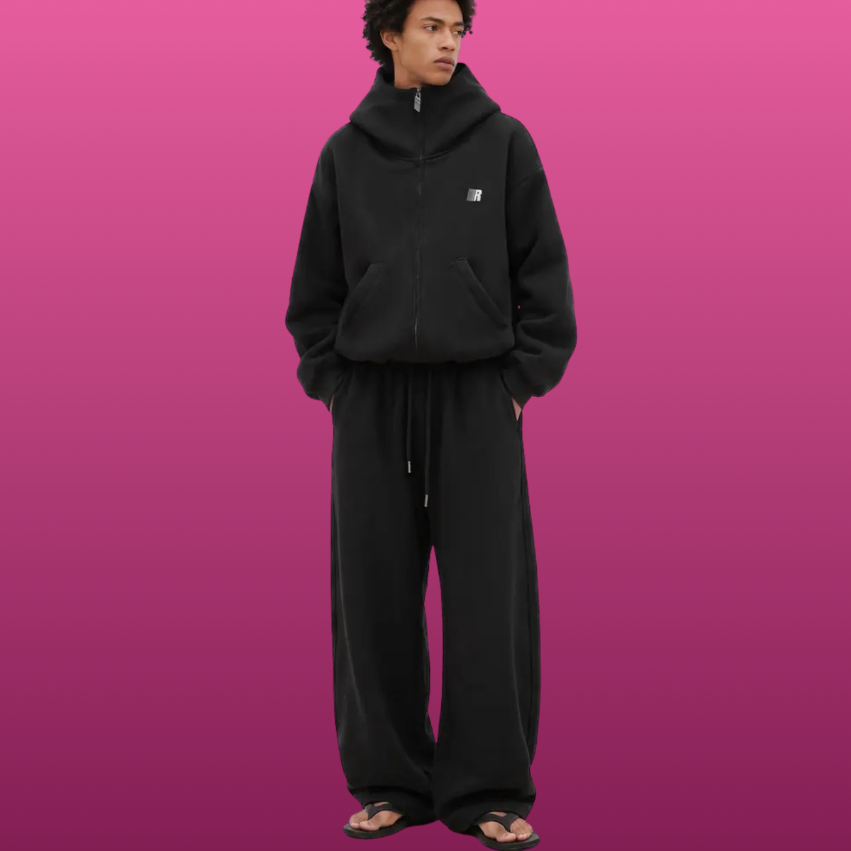 Big Hood Zip Hoodie Set