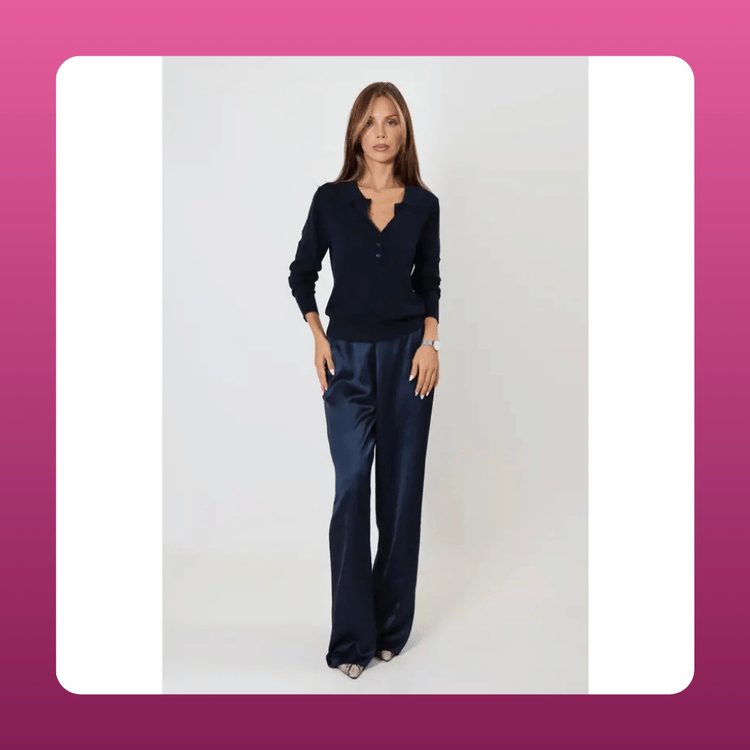 Satin Wide Leg Trousers