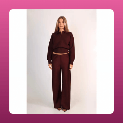 Satin Wide Leg Trousers