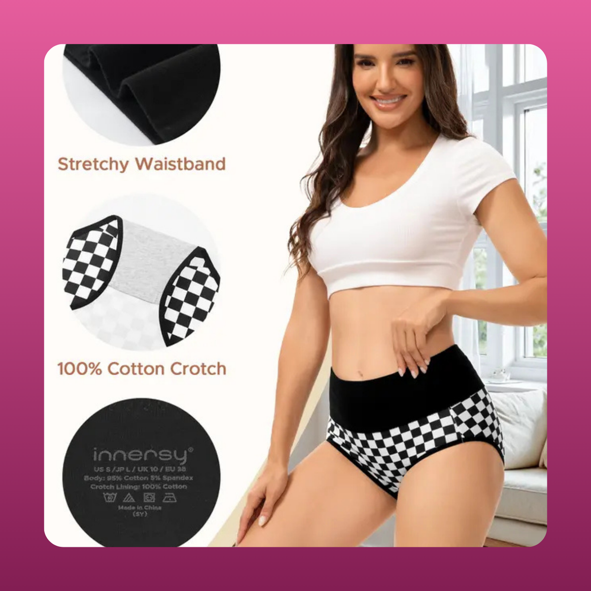 Plus Size Cotton Panties (5 Pack)