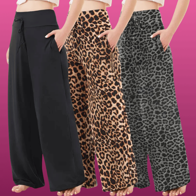 Wide Leg Lounge Pants With Pockets
