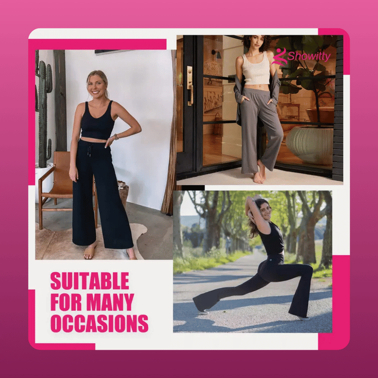Wide Leg Lounge Pants With Pockets