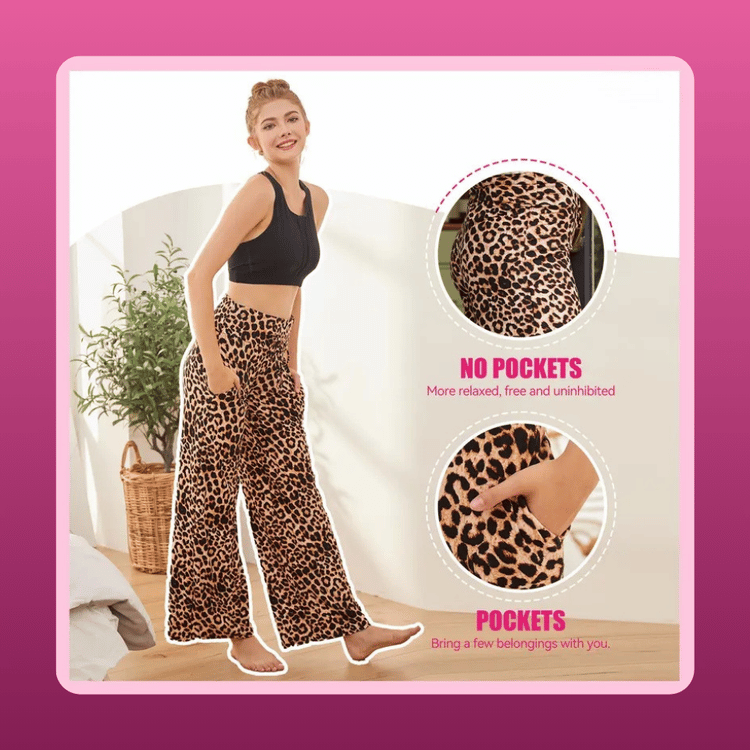 Wide Leg Lounge Pants With Pockets