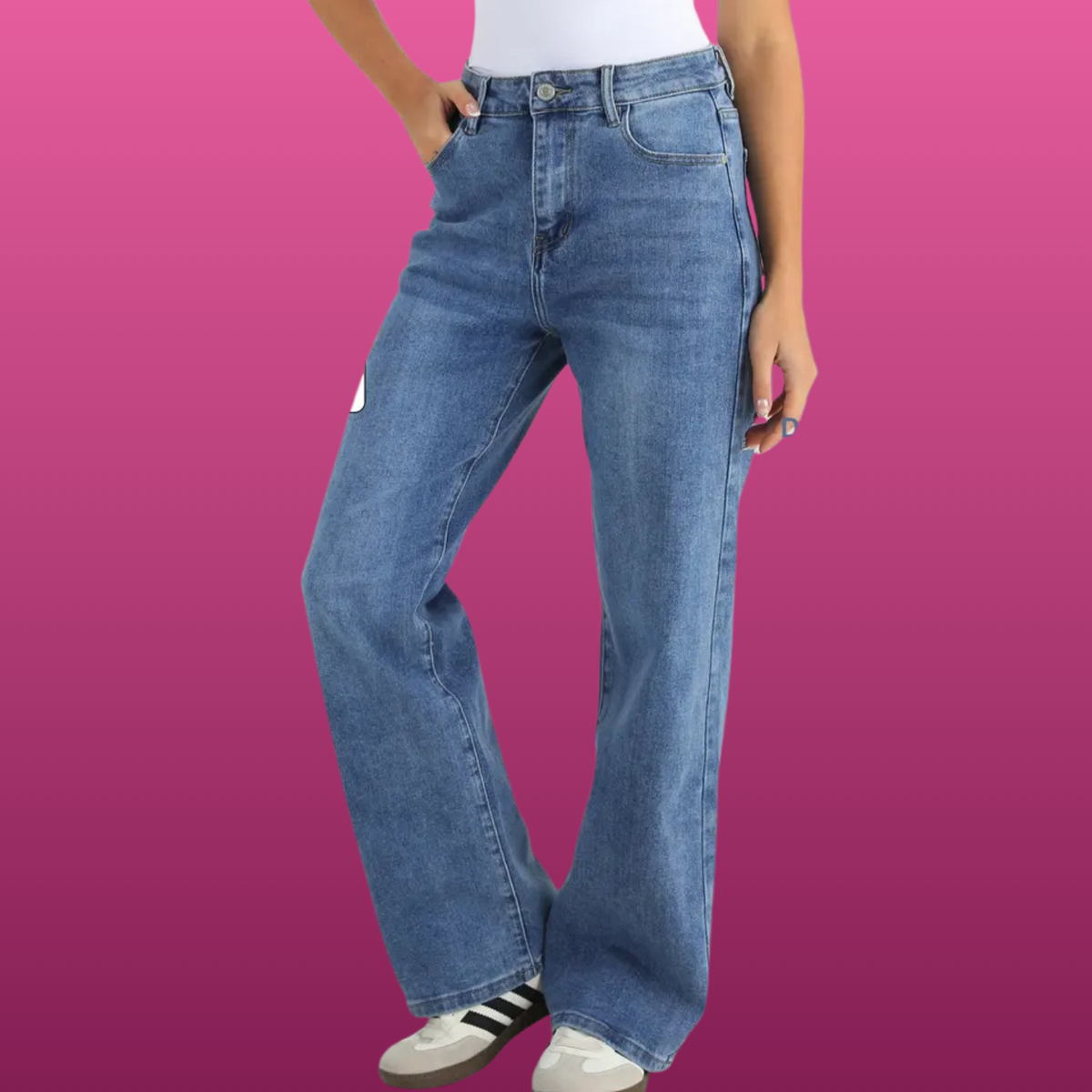 Petite To Tall Wide Leg Jeans