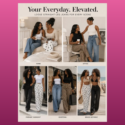 Petite To Tall Wide Leg Jeans