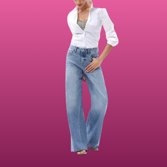 High Stretch Wide Leg Jeans