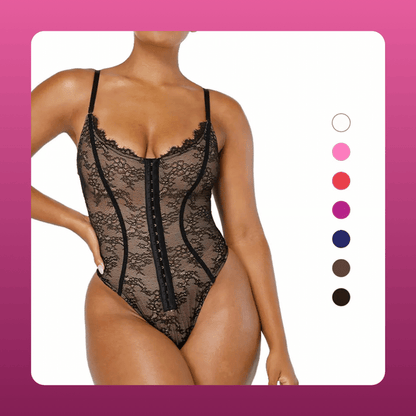 Lace Thong Hourglass Bodysuit