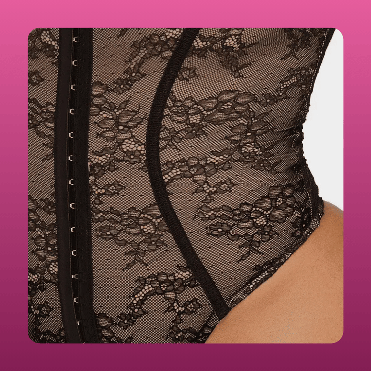 Lace Thong Hourglass Bodysuit