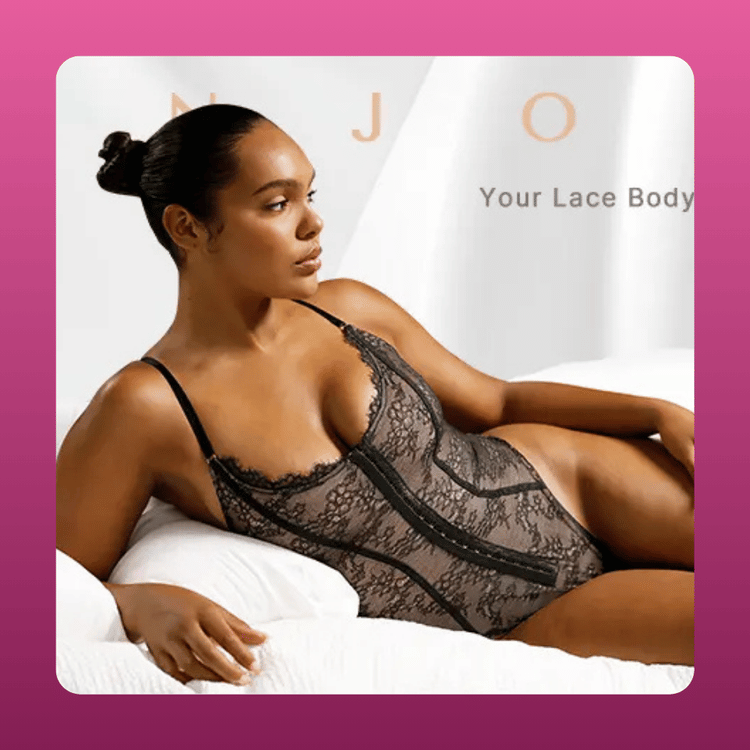 Lace Thong Hourglass Bodysuit