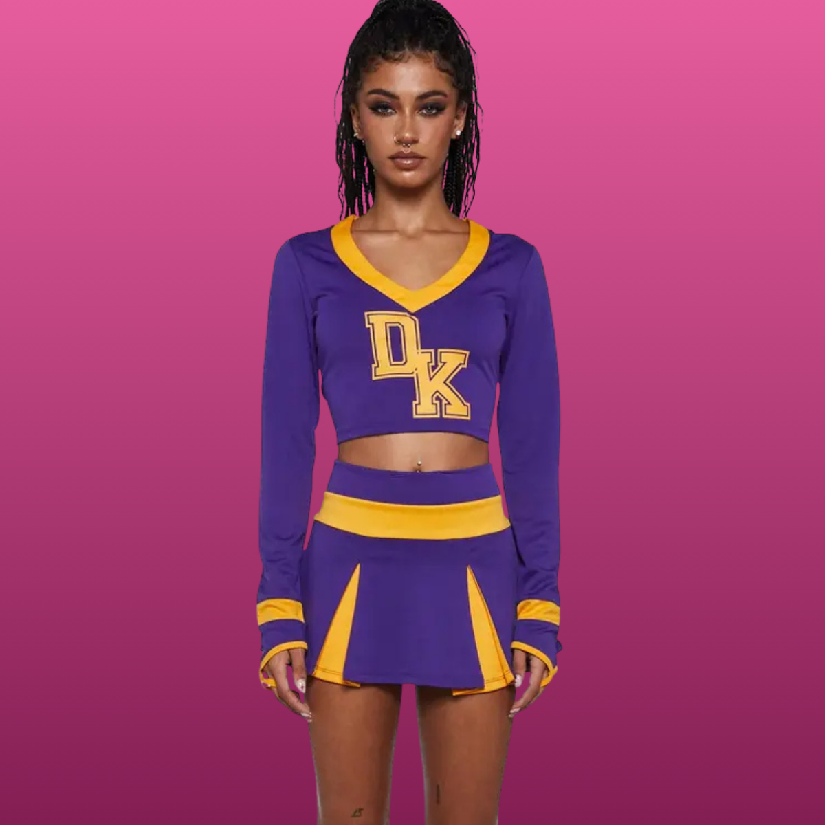 Purple And Gold Cheer Costume