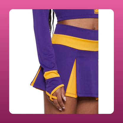 Purple And Gold Cheer Costume