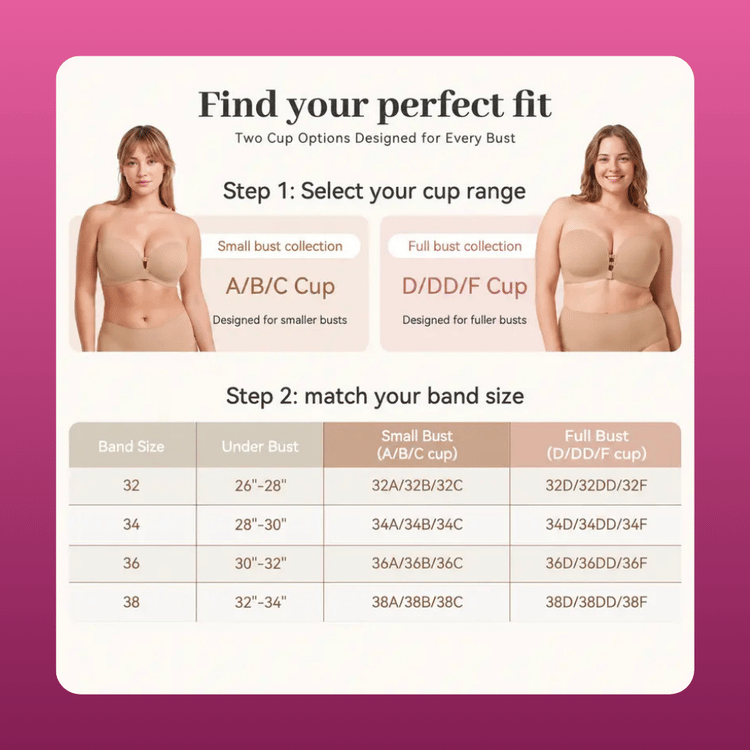 Strapless Front Closure Push Up Bra