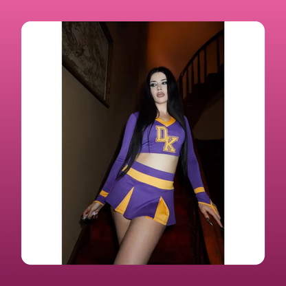 Purple And Gold Cheer Costume