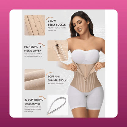 Zip Up Waist Trainer Corset