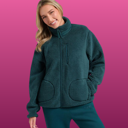 Teddy Fleece Full Zip Jacket