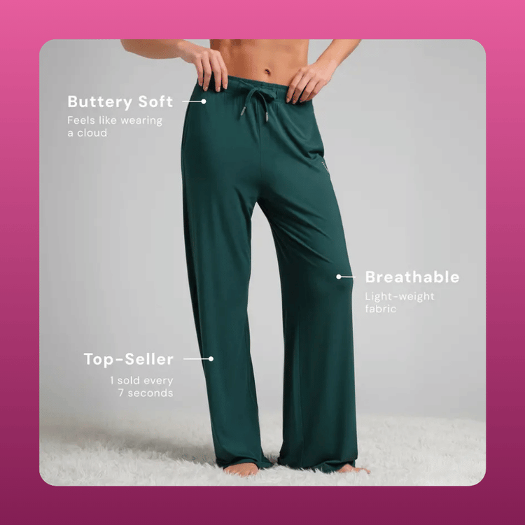 Relaxed Straight Leg Lounge Pants