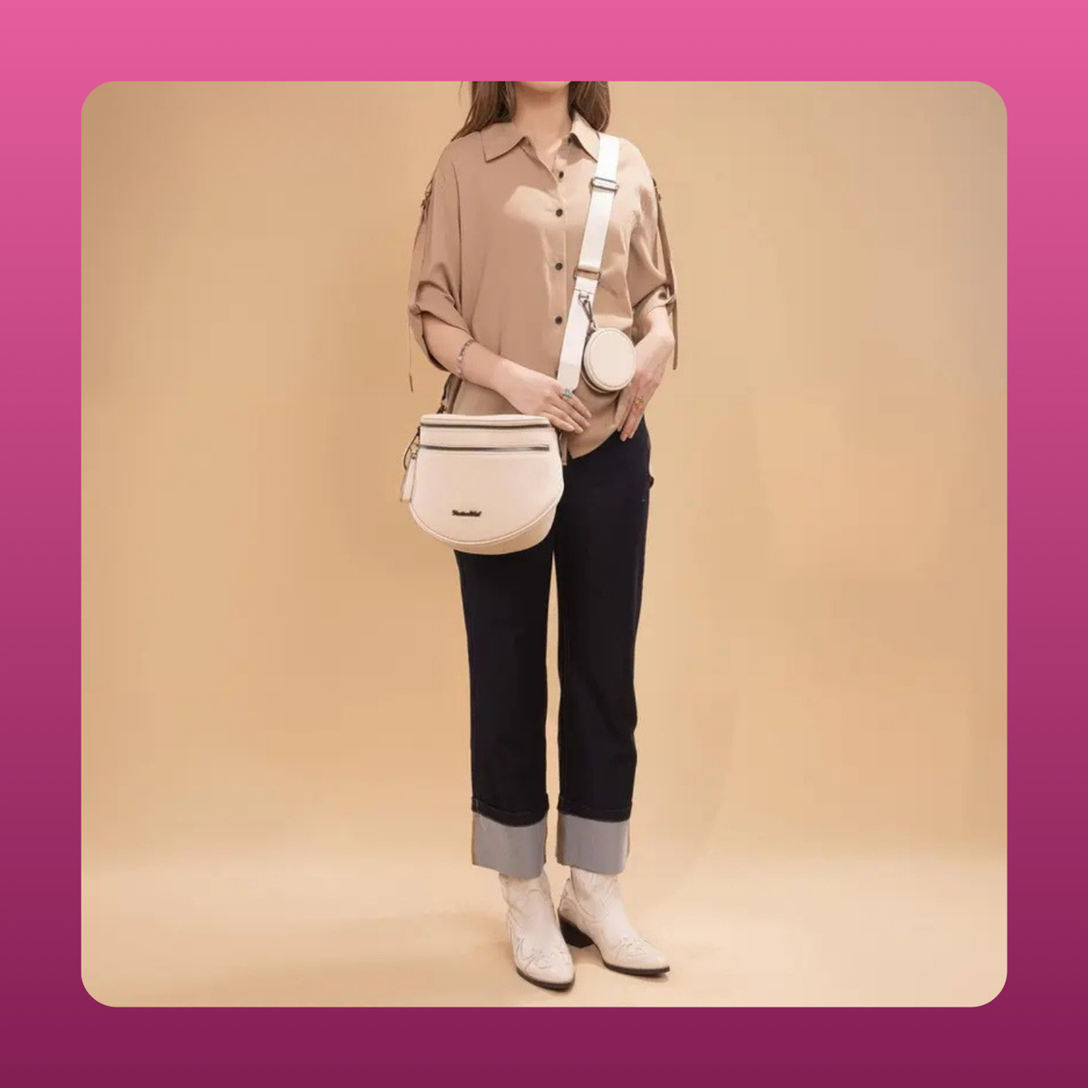Quilted Nylon Belt Bag