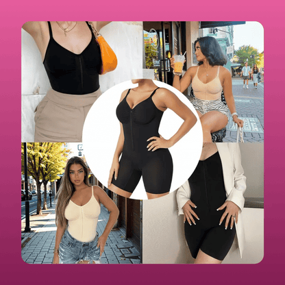 Zip Up Shaping Bodysuit