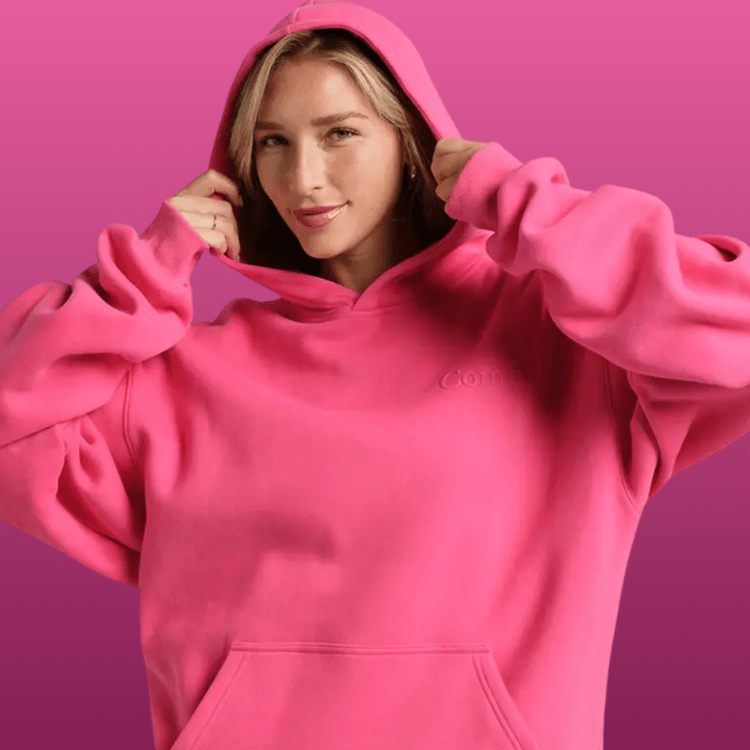Oversized Minimalist Fleece Hoodie