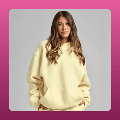 Oversized Minimalist Fleece Hoodie