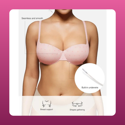 Seamless Push Up T Shirt Bra