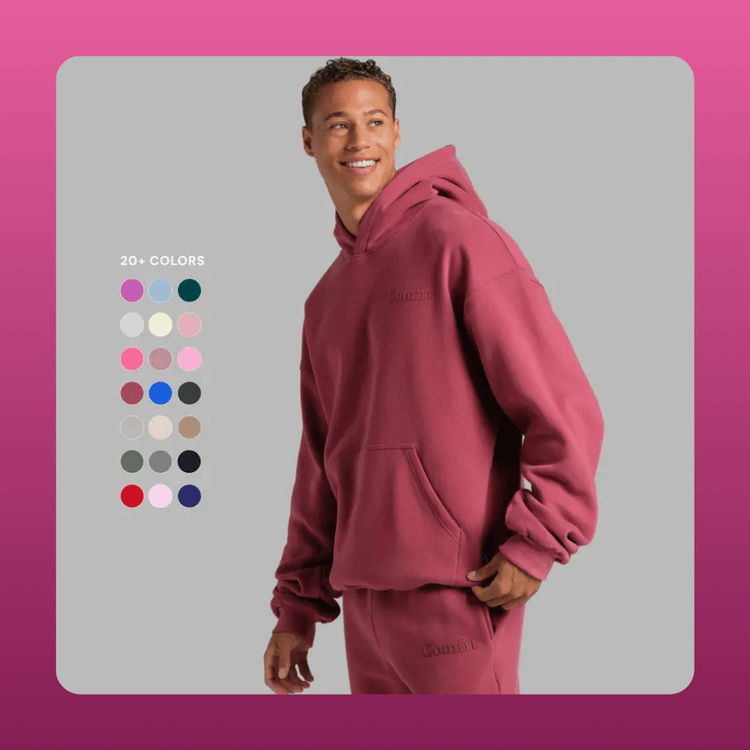Oversized Minimalist Fleece Hoodie
