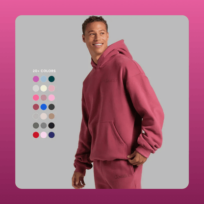 Oversized Minimalist Fleece Hoodie