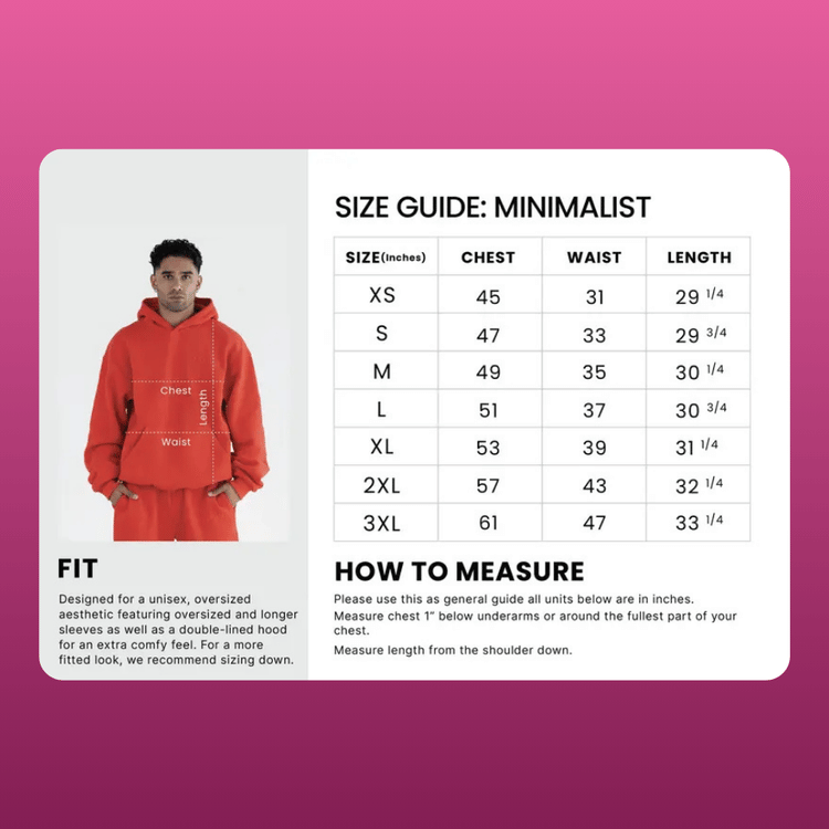 Oversized Minimalist Fleece Hoodie