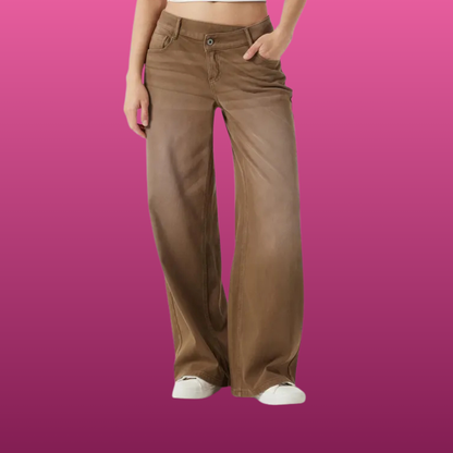 Asymmetric Low Rise Baggy Jeans