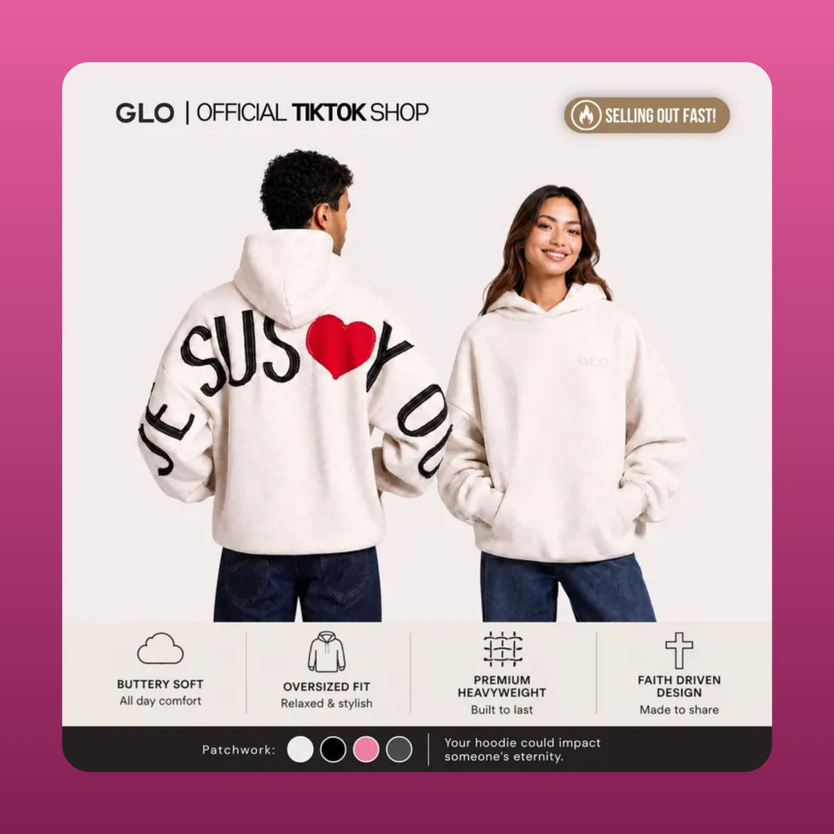 Jesus Loves You Oversized Hoodie