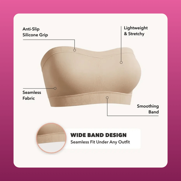 Convertible Wireless Bandeau Bra