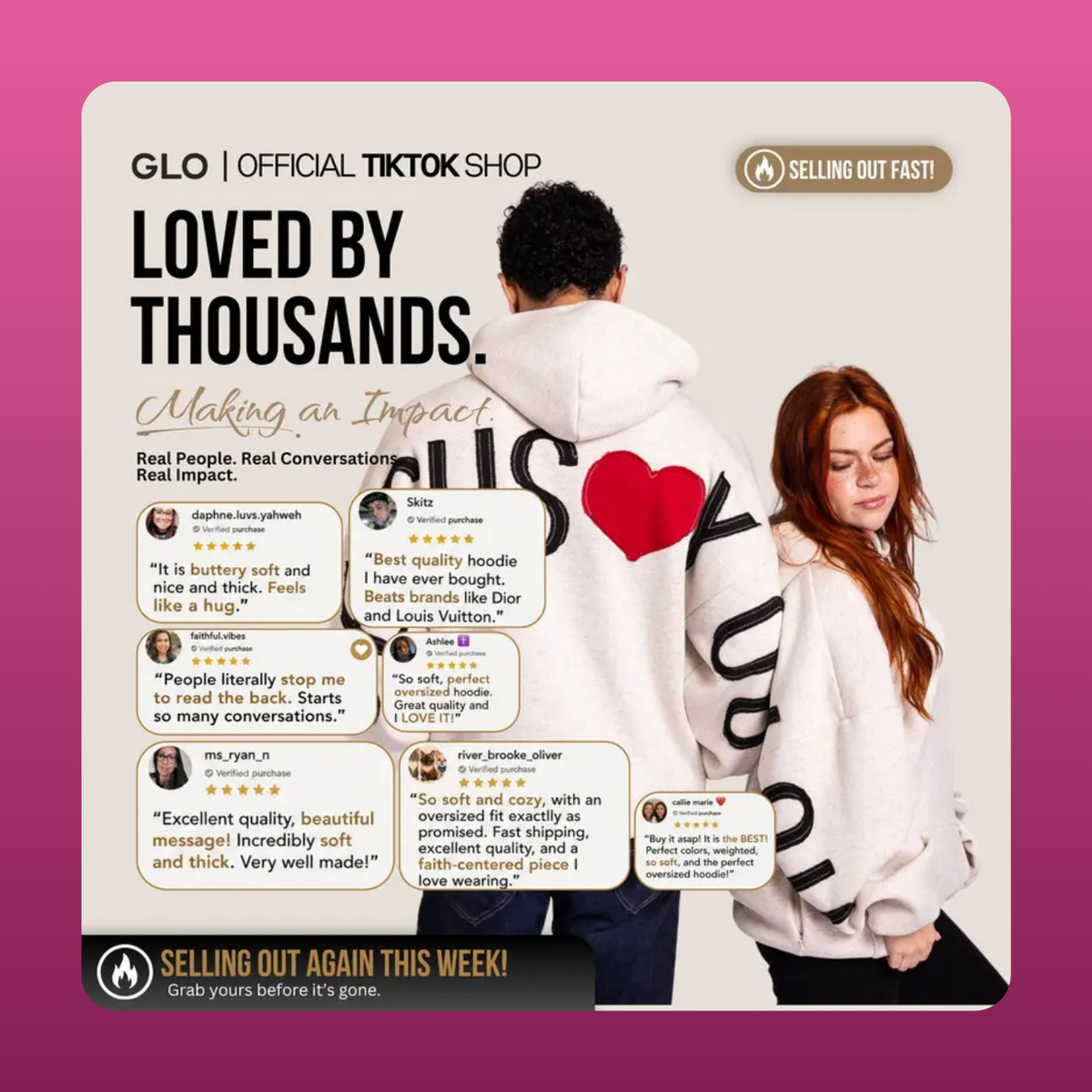 Jesus Loves You Oversized Hoodie