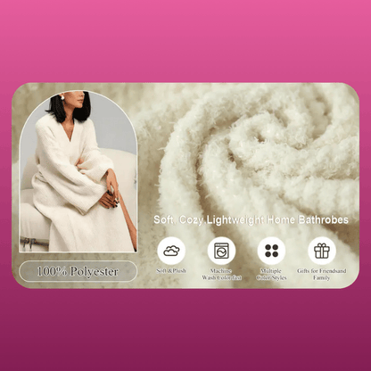 Double Sided Fleece Wrap Robe