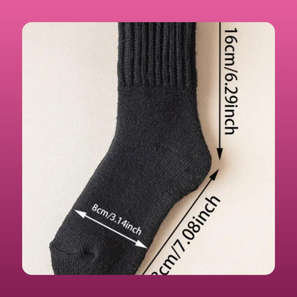 Ribbed Cuff Knit Socks (5 Pack)